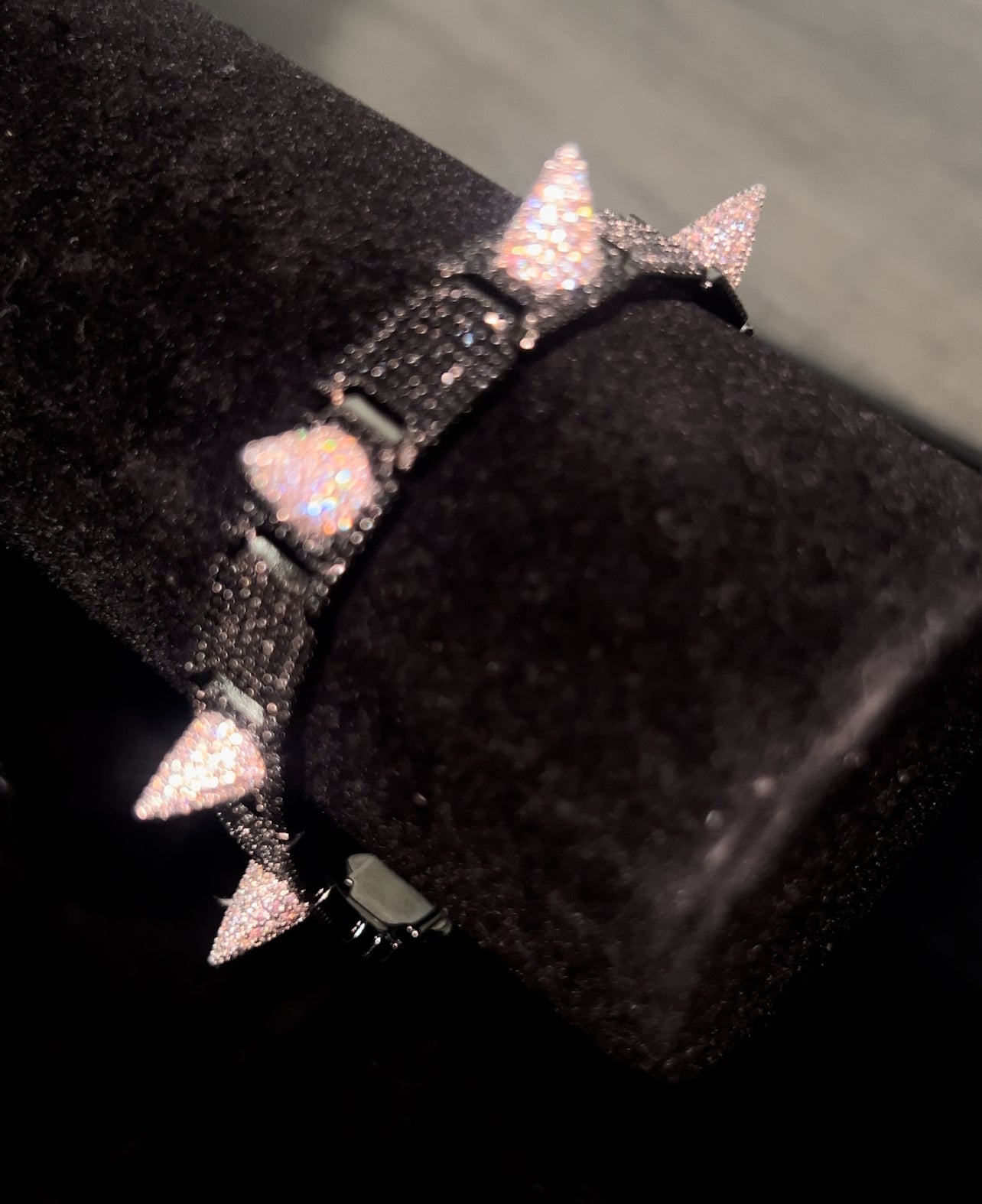 DIAMOND PUNK SPIKE BRACELET (MADE-TO-ORDER)
