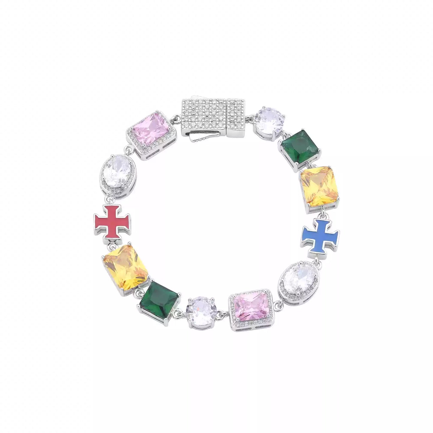 "ROYAL" DIAMOND CHARM BRACELET