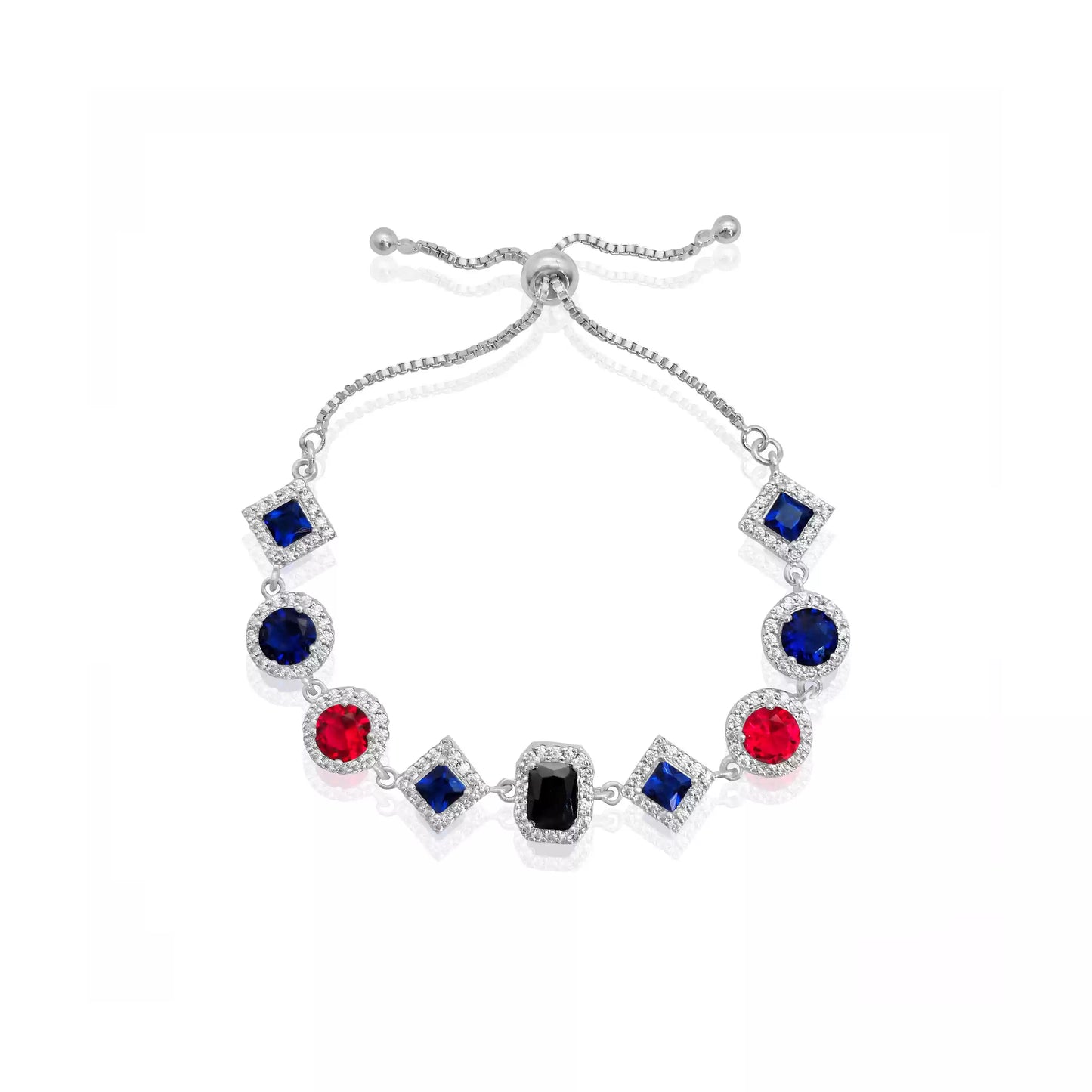 "RADIANCE" MULTI-COLOR ROYAL DIAMOND ADJUSTABLE BRACELET