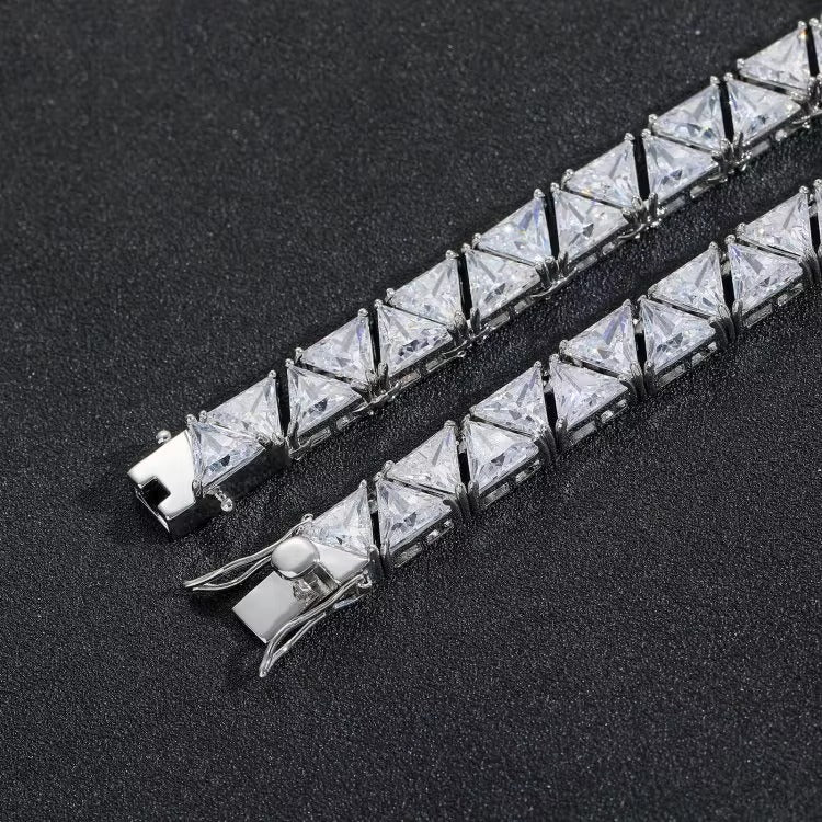 "SOVEREIGN" TRIANGULAR CUT TENNIS BRACELET