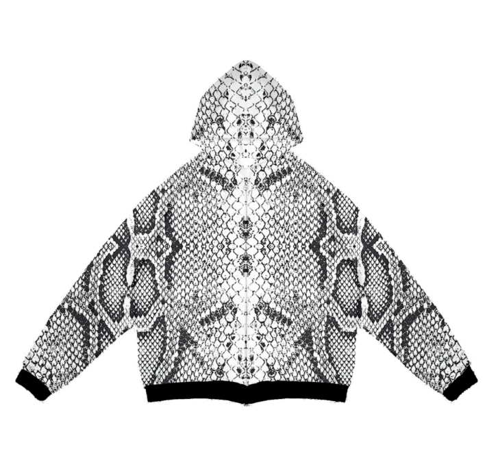 SNAKESKIN ZIP UP