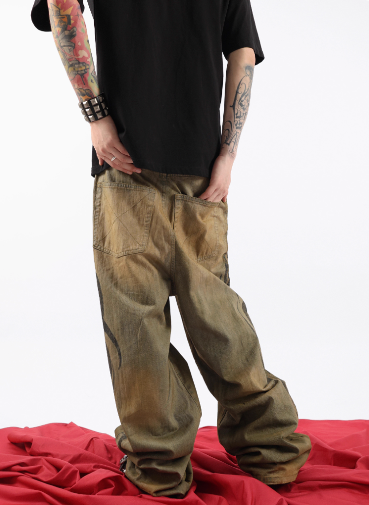 "Cyber" Mud Denim