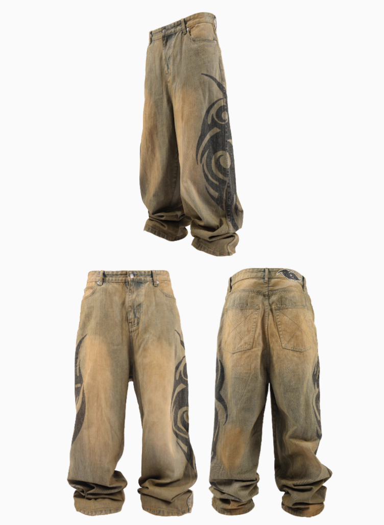 "Cyber" Mud Denim