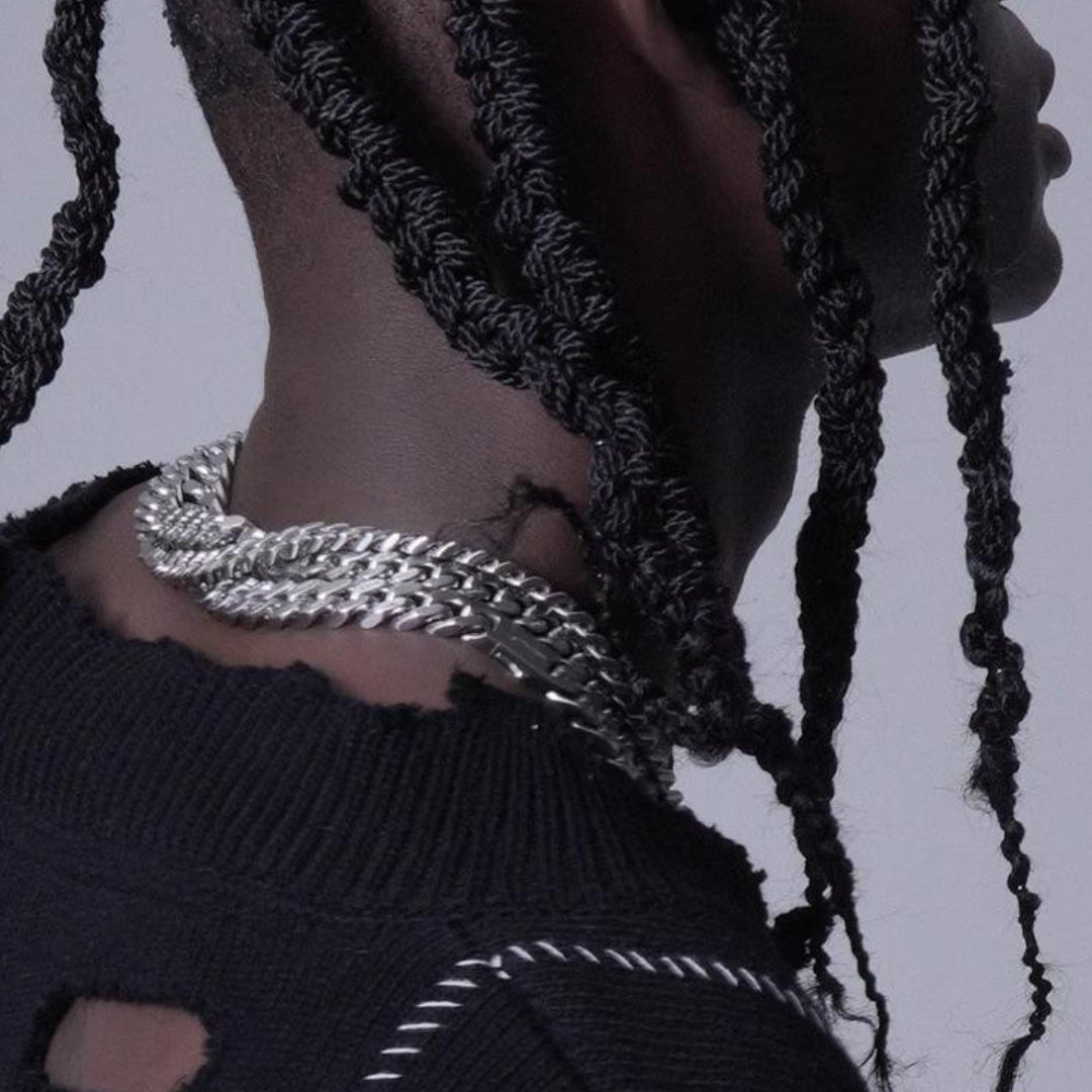 "HOLY" ENGRAVED CUBAN NECKLACE
