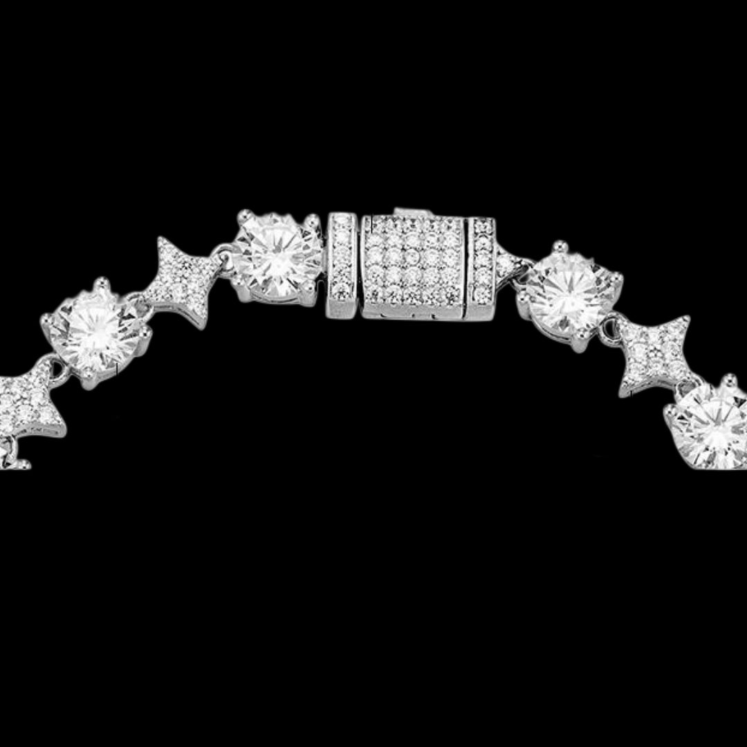 “CROWN” SPIKED DIAMOND BRACELET