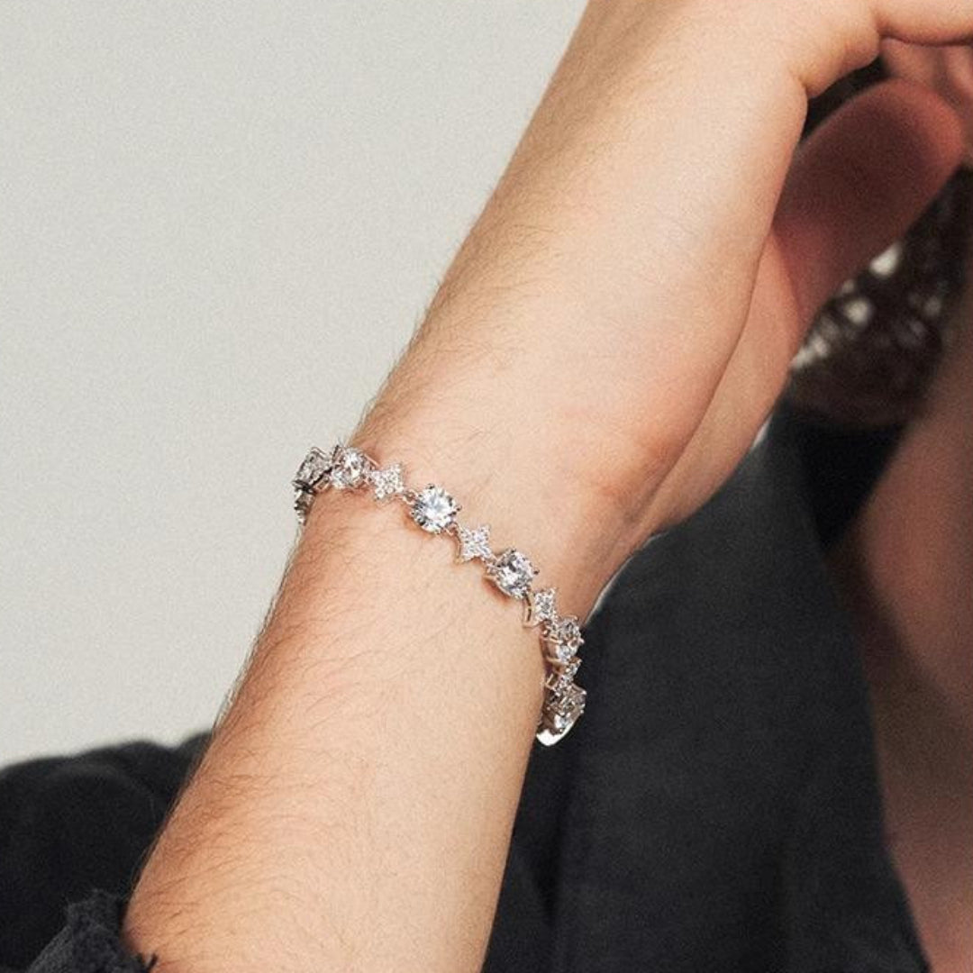 “CROWN” SPIKED DIAMOND BRACELET