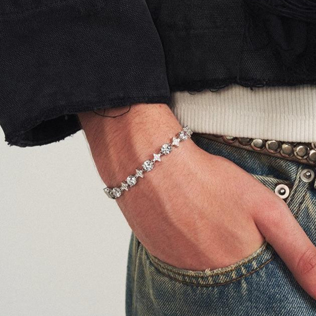 “CROWN” SPIKED DIAMOND BRACELET