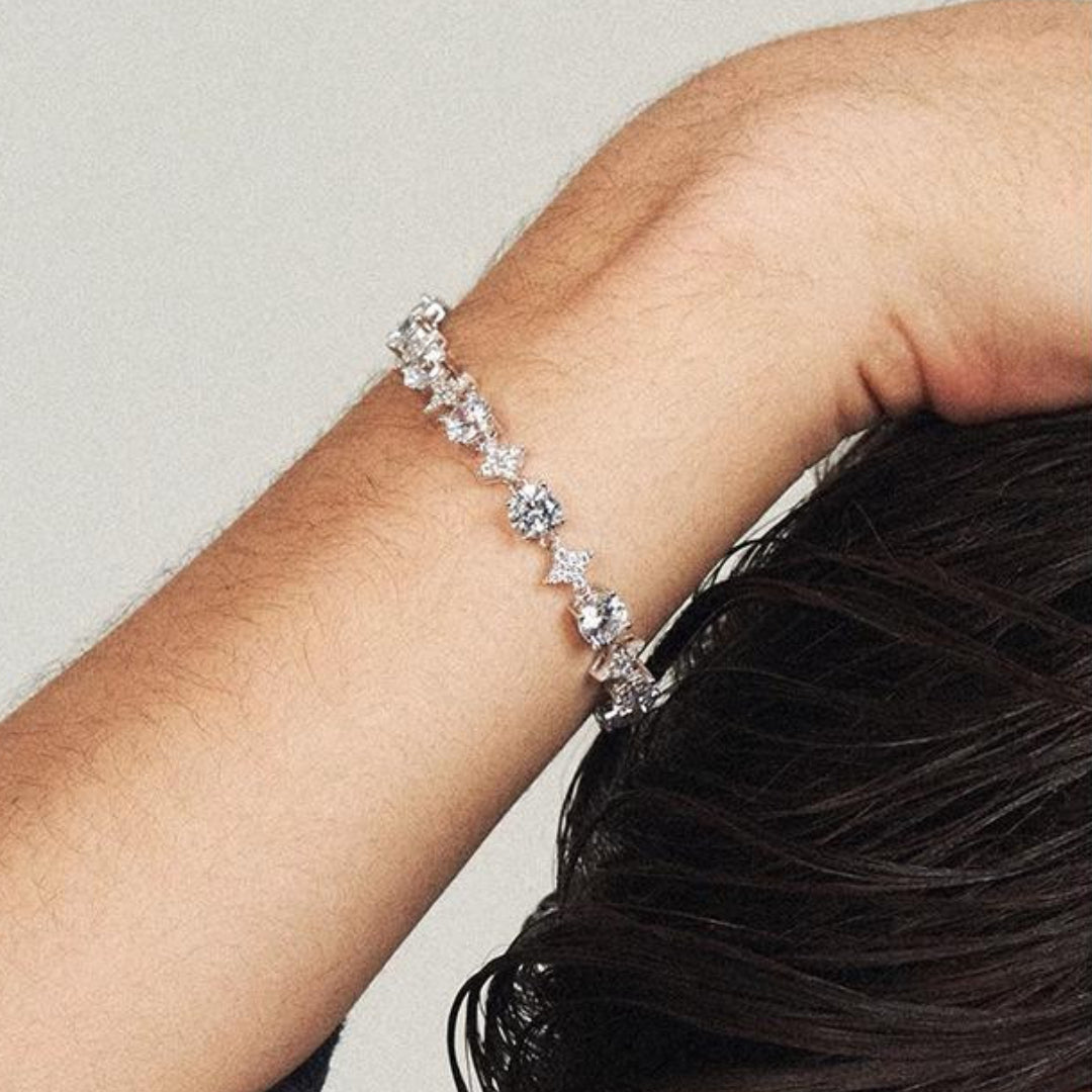“CROWN” SPIKED DIAMOND BRACELET