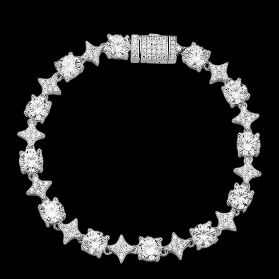 “CROWN” SPIKED DIAMOND BRACELET