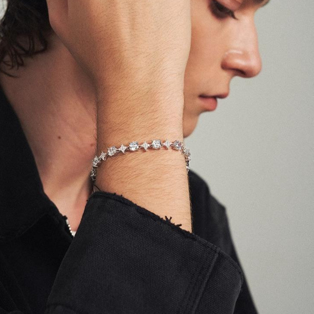 “CROWN” SPIKED DIAMOND BRACELET