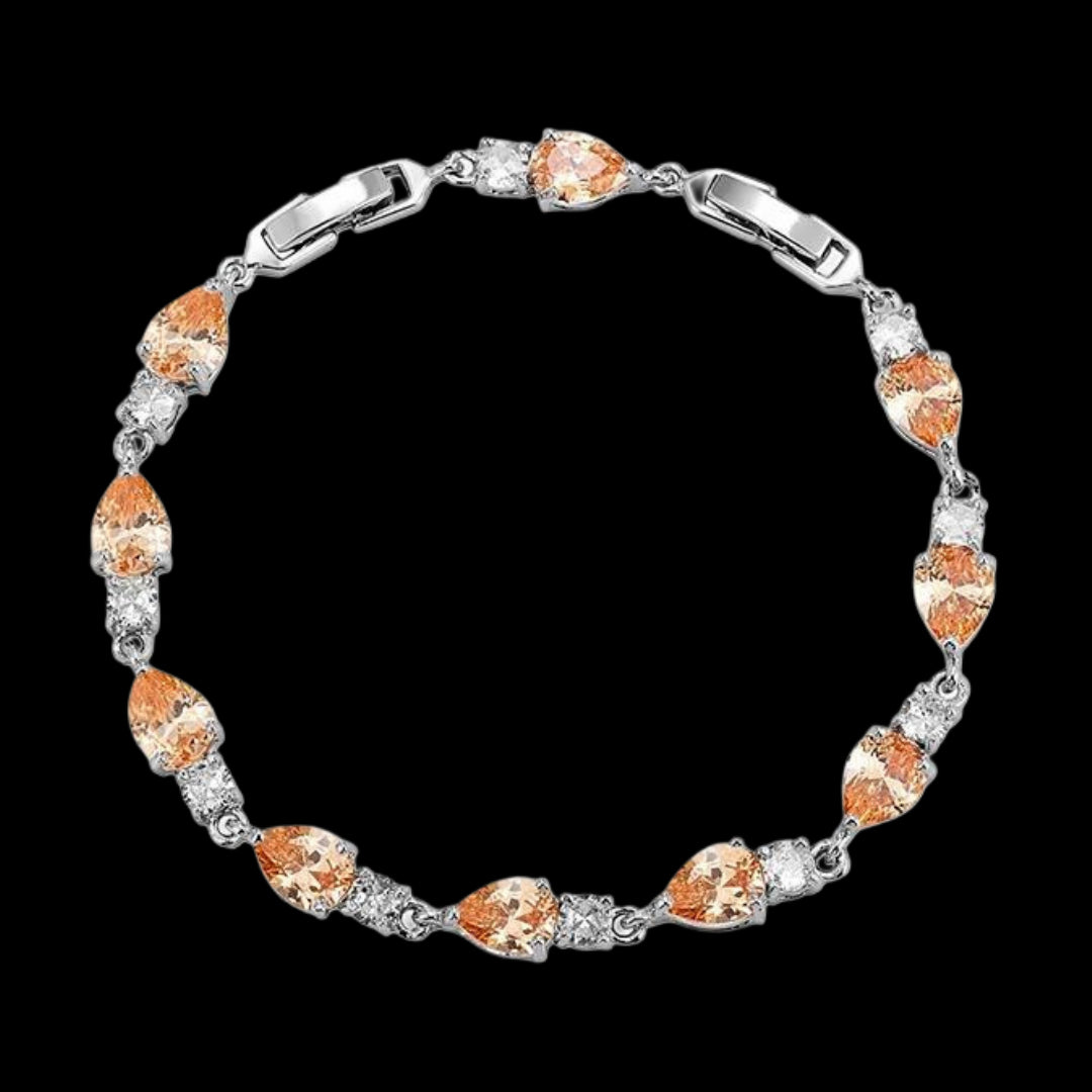PEAR-CUT TENNIS BRACELET