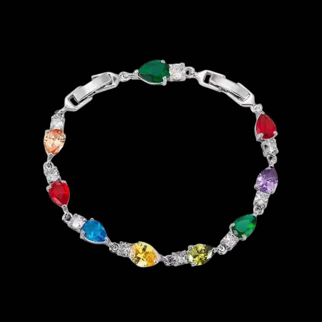 PEAR-CUT TENNIS BRACELET