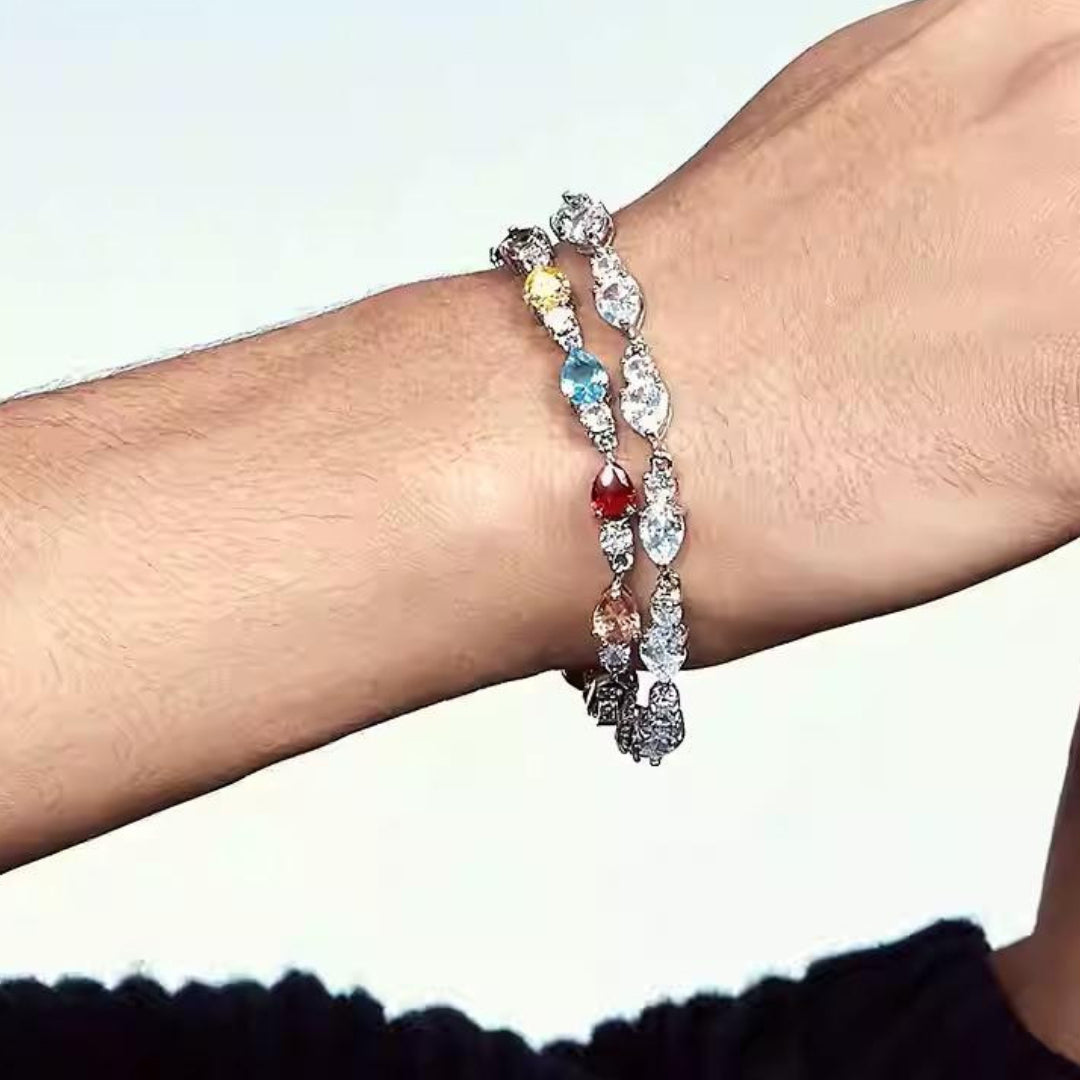 PEAR-CUT TENNIS BRACELET