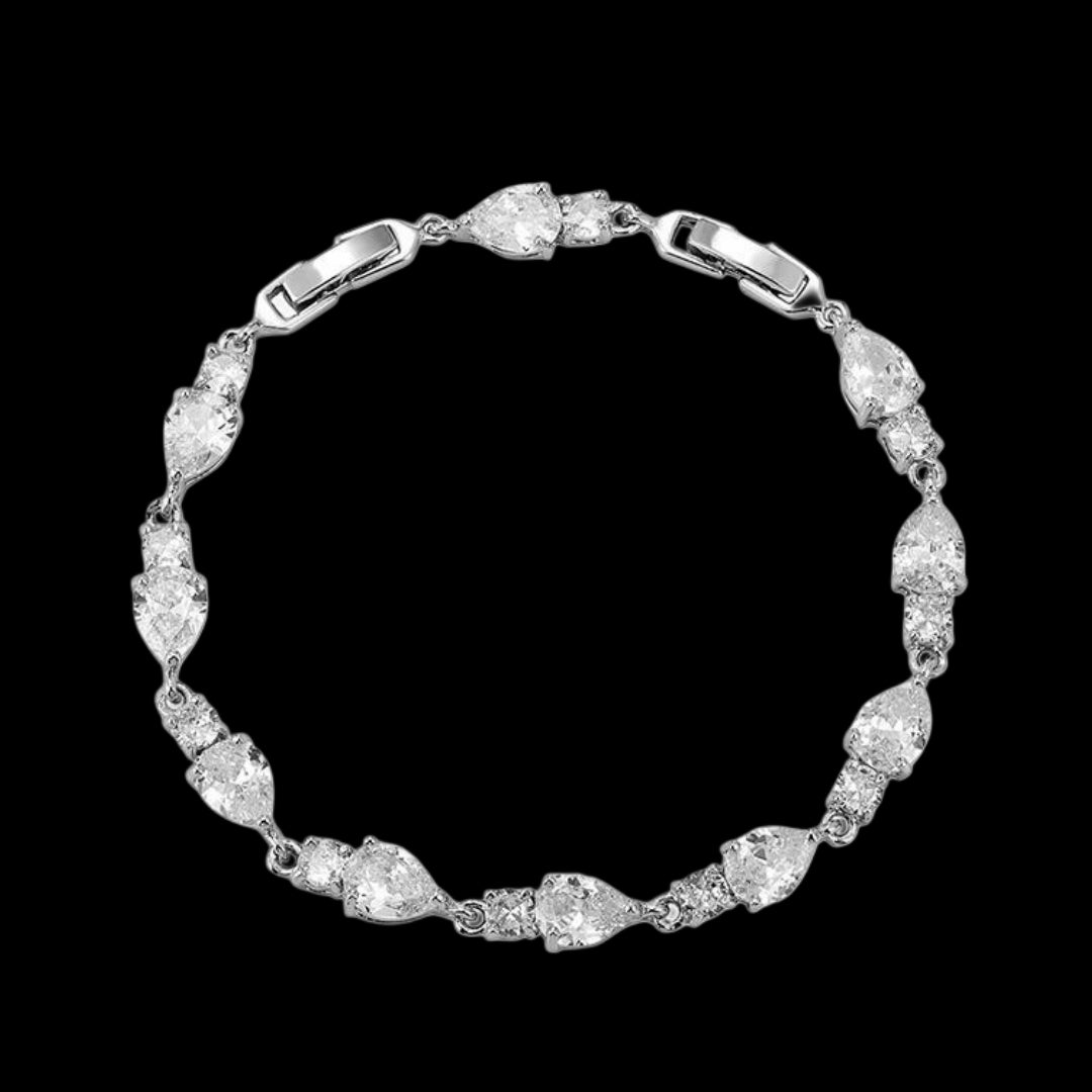 PEAR-CUT TENNIS BRACELET
