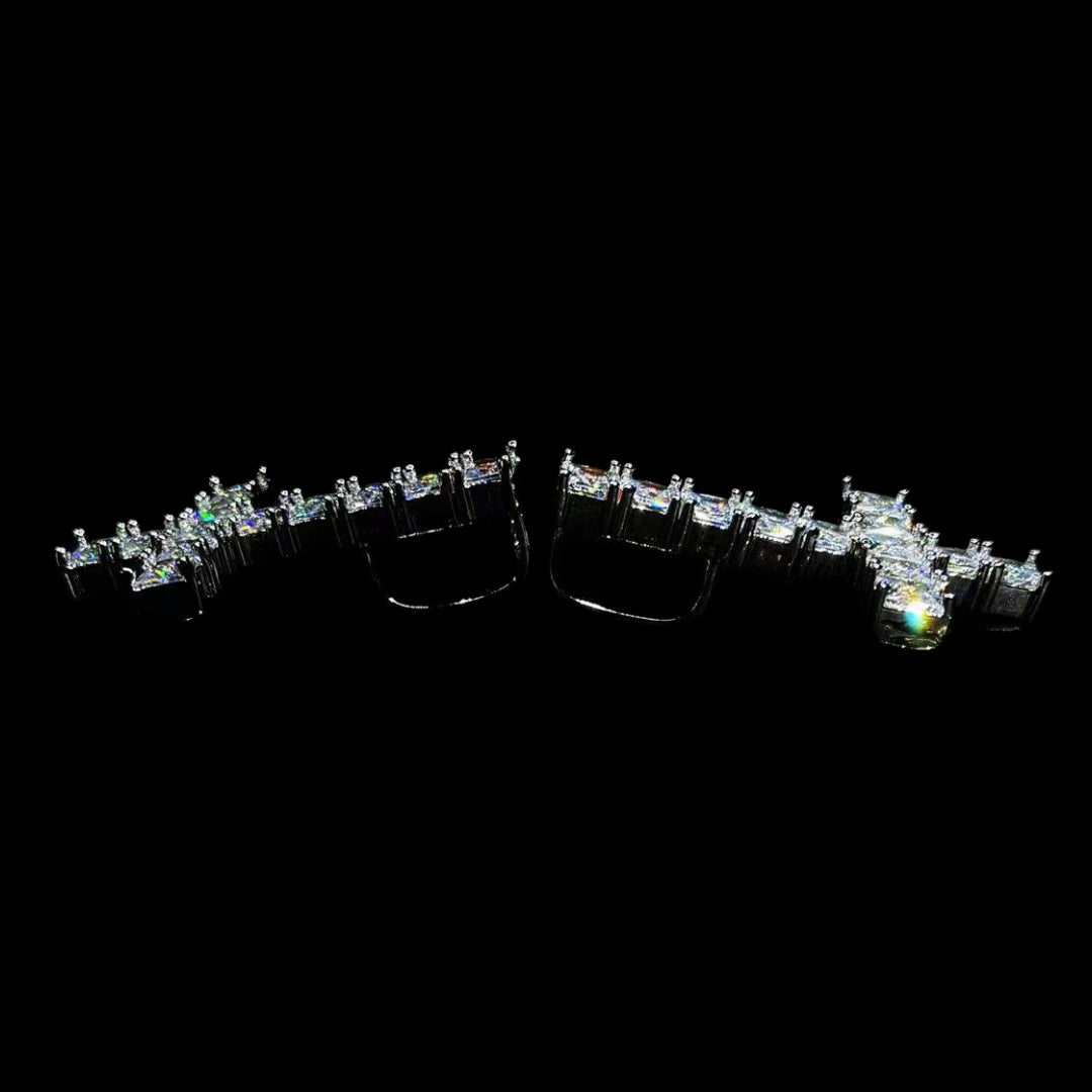 WHITE GOLD ST PETER CROSS NECKLACE