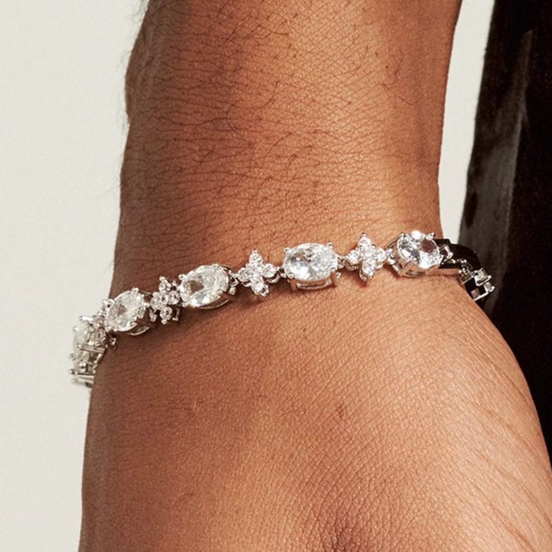 "EXILE" OVAL-CUT SPIKED BRACELET