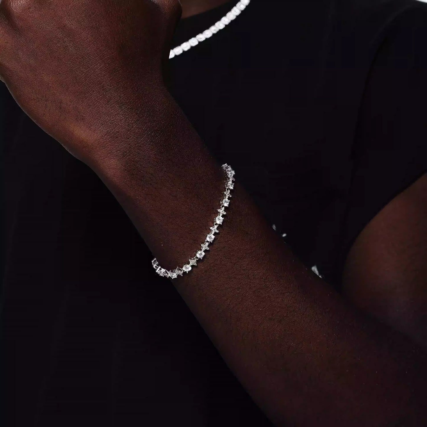 "STARLIGHT" SPIKED DIAMOND BRACELET