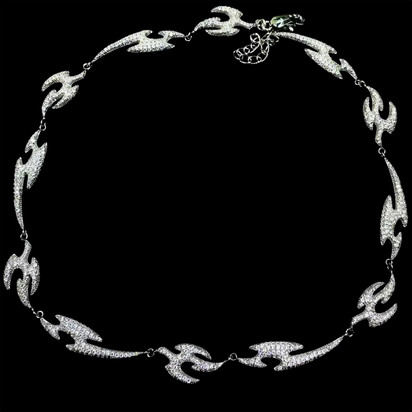 WHITE GOLD TRIBAL CHAIN