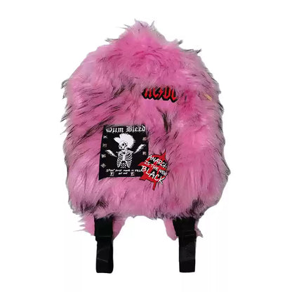 PLUSH FUR BACKPACKS