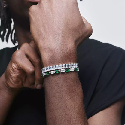 PAVE BAGUETTE DIAMOND TENNIS BRACELET