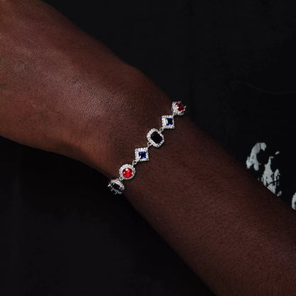"RADIANCE" MULTI-COLOR ROYAL DIAMOND ADJUSTABLE BRACELET