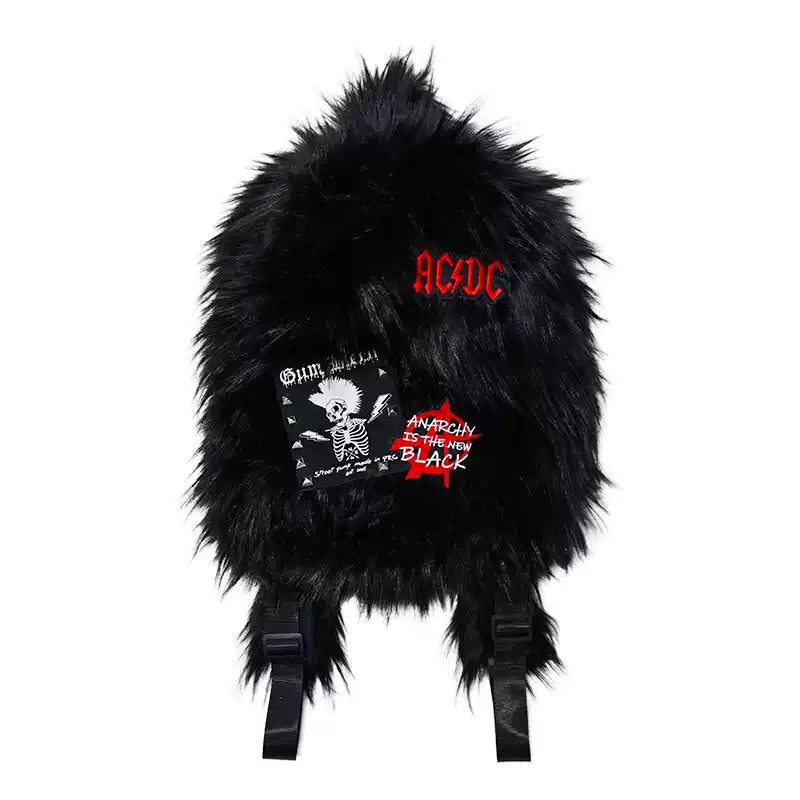 PLUSH FUR BACKPACKS