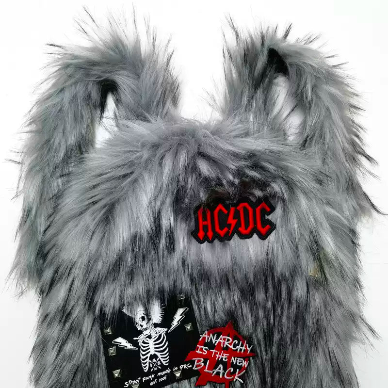 PLUSH FUR BACKPACKS