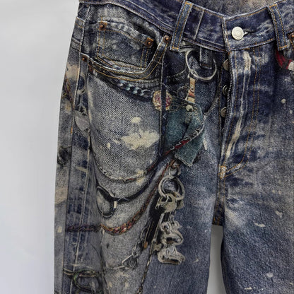 POCKETCHAIN PRINTED DENIM