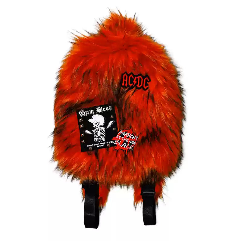 PLUSH FUR BACKPACKS