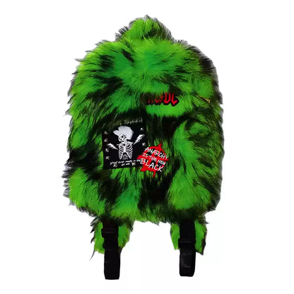 PLUSH FUR BACKPACKS
