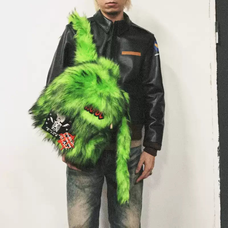 PLUSH FUR BACKPACKS