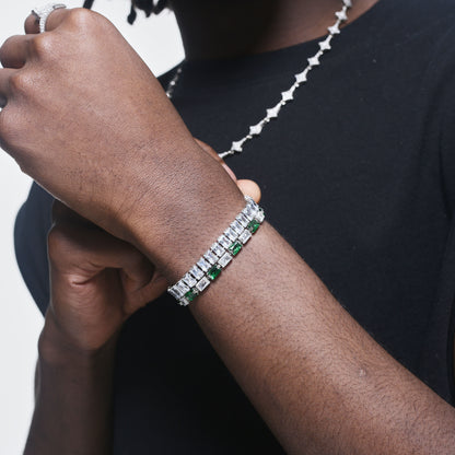 PAVE BAGUETTE DIAMOND TENNIS BRACELET