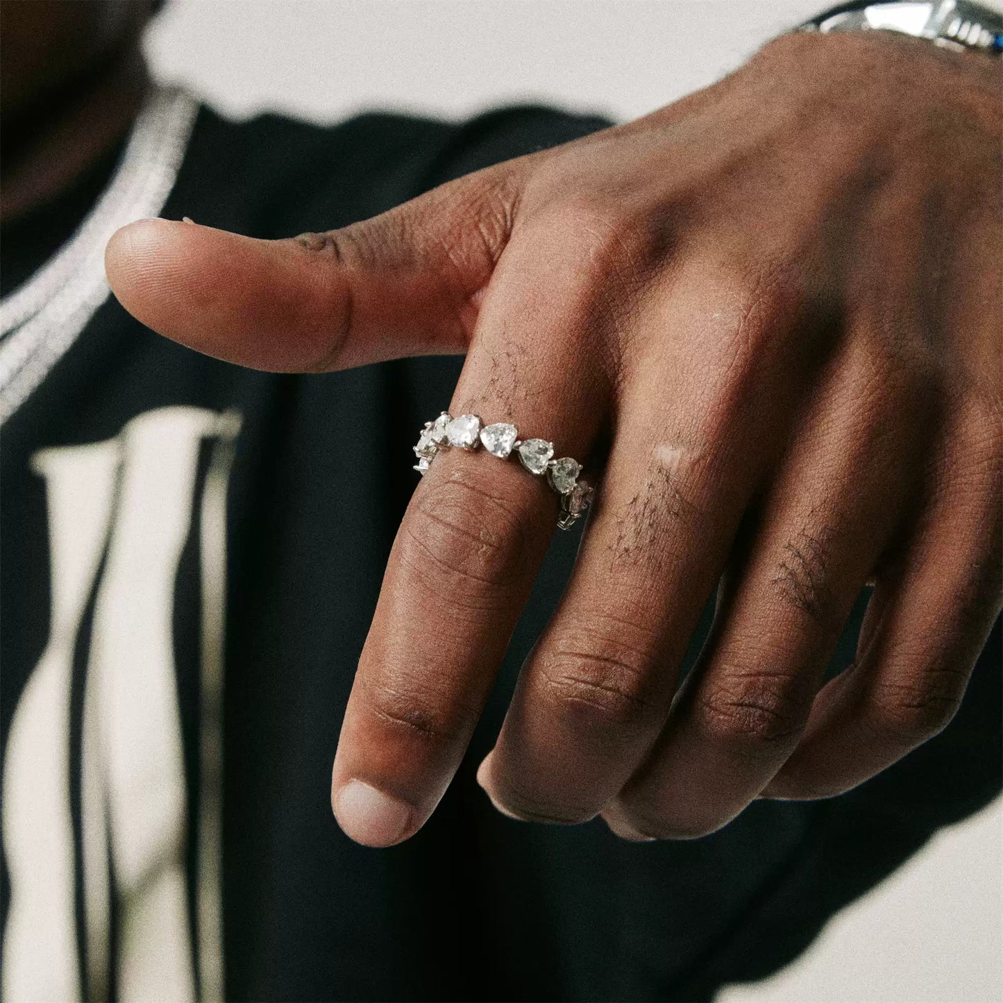 "ETERNAL" HEART-SHAPED DIAMOND RING