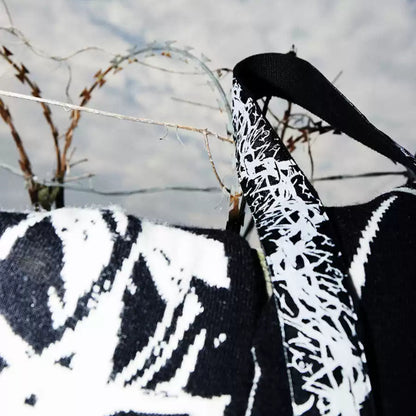 METAL GRAFFITI BARBED WIRE BELT