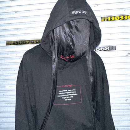 "WARNING" SS25 HOODIE