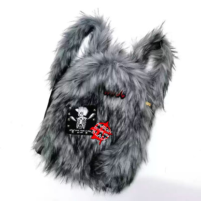 PLUSH FUR BACKPACKS