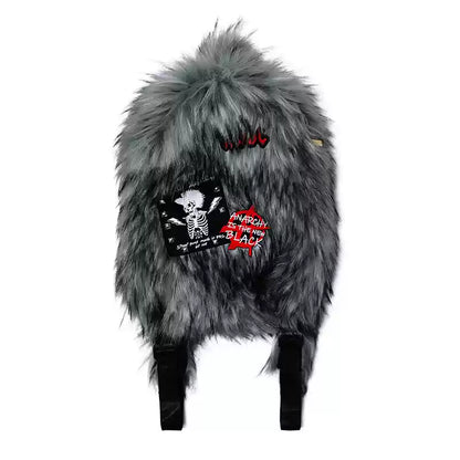 PLUSH FUR BACKPACKS