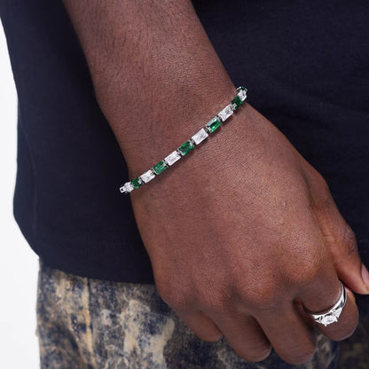 PAVE BAGUETTE DIAMOND TENNIS BRACELET