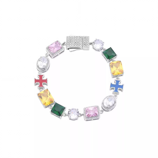 "ROYAL" DIAMOND CHARM BRACELET