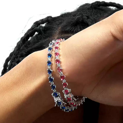 "ETERNAL" HEART-SHAPED DIAMOND TENNIS BRACELET