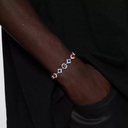 "RADIANCE" MULTI-COLOR ROYAL DIAMOND ADJUSTABLE BRACELET