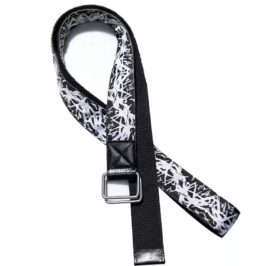 METAL GRAFFITI BARBED WIRE BELT