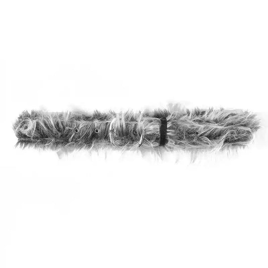 24AW GRAY FUR BELT