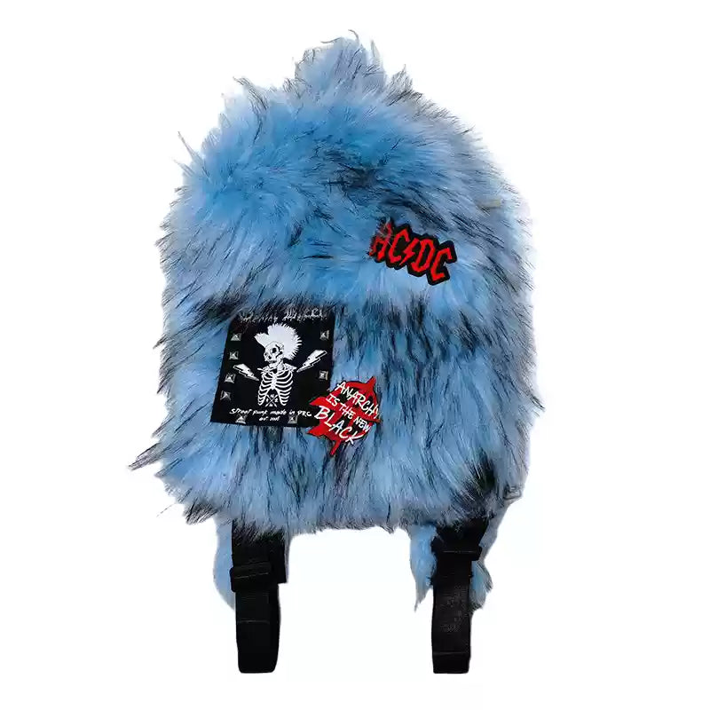 PLUSH FUR BACKPACKS