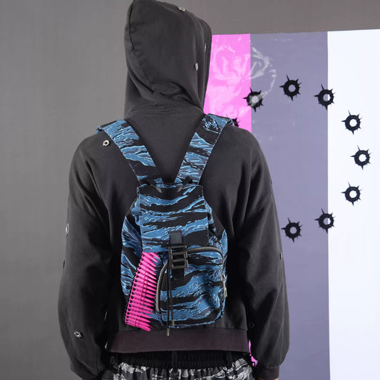 "MAX AMMO" 24AW BLUE TIGER CAMO BULLET BACKPACK