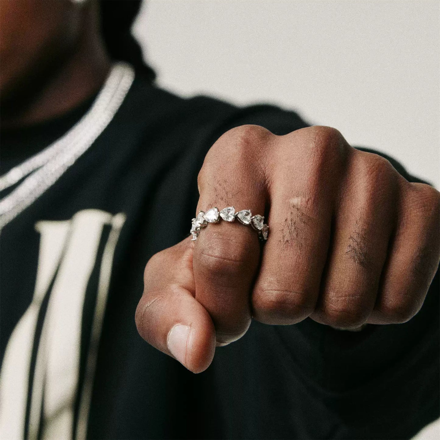 "ETERNAL" HEART-SHAPED DIAMOND RING