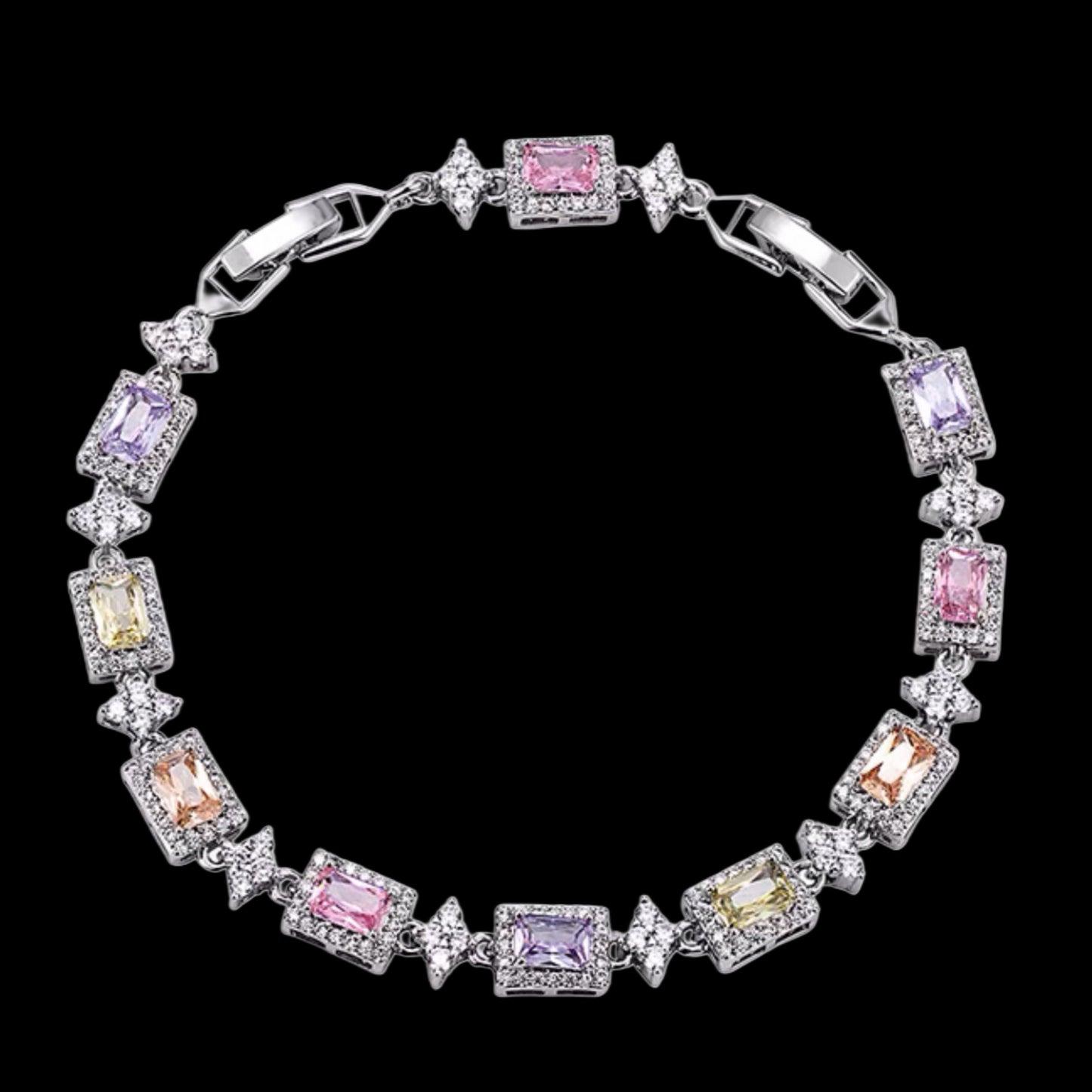 MULTICOLOR SPIKED DIAMOND BRACELET
