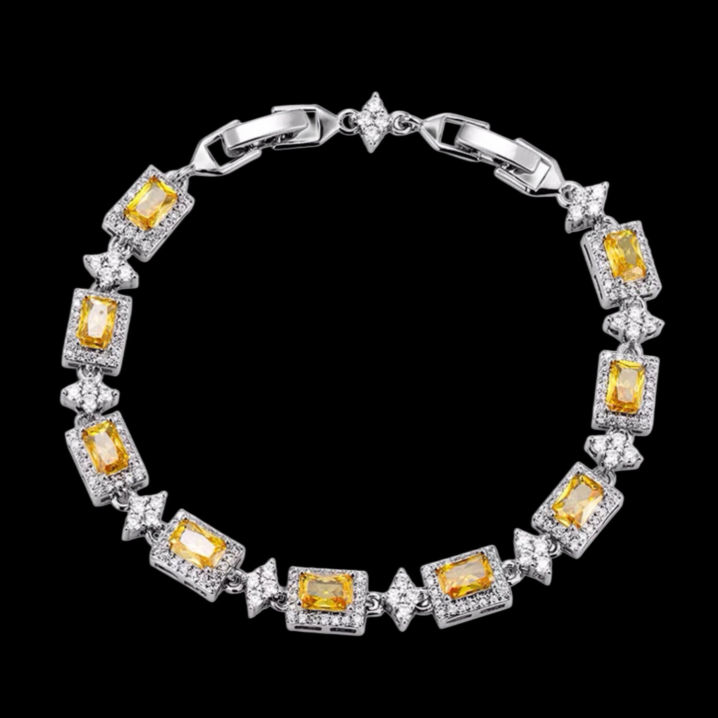 MULTICOLOR SPIKED DIAMOND BRACELET