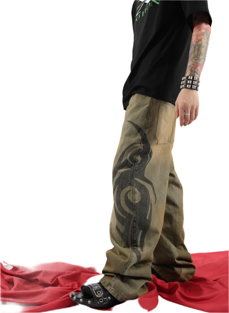 "Cyber" Mud Denim