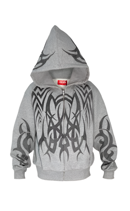 Grey "Cyber" Hoodie